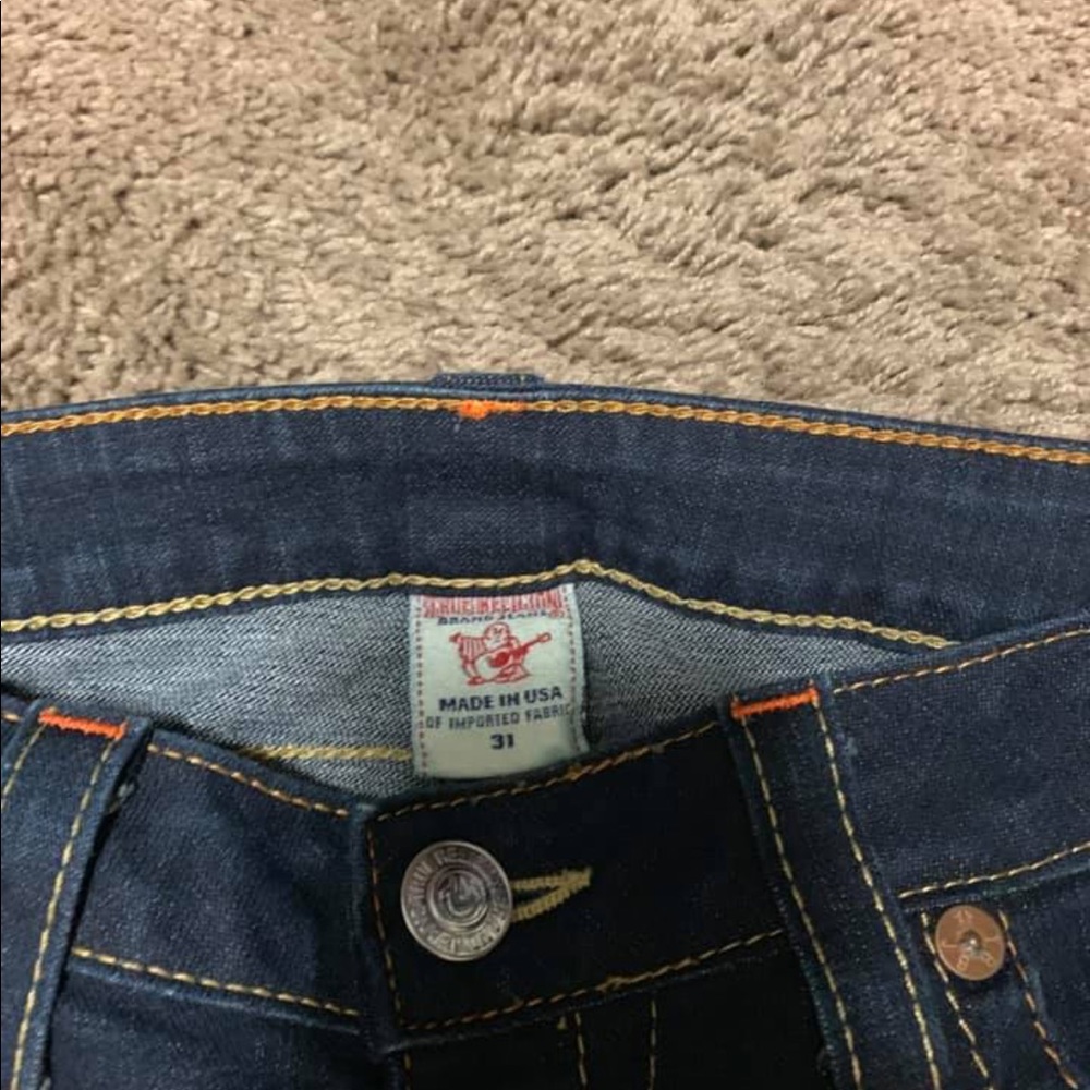 True Religion Boot Cut Dark Wash Jeans - Picture 3 of 4